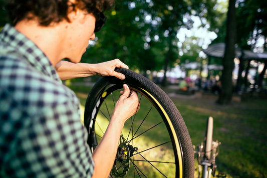 Pneu vélo non plat