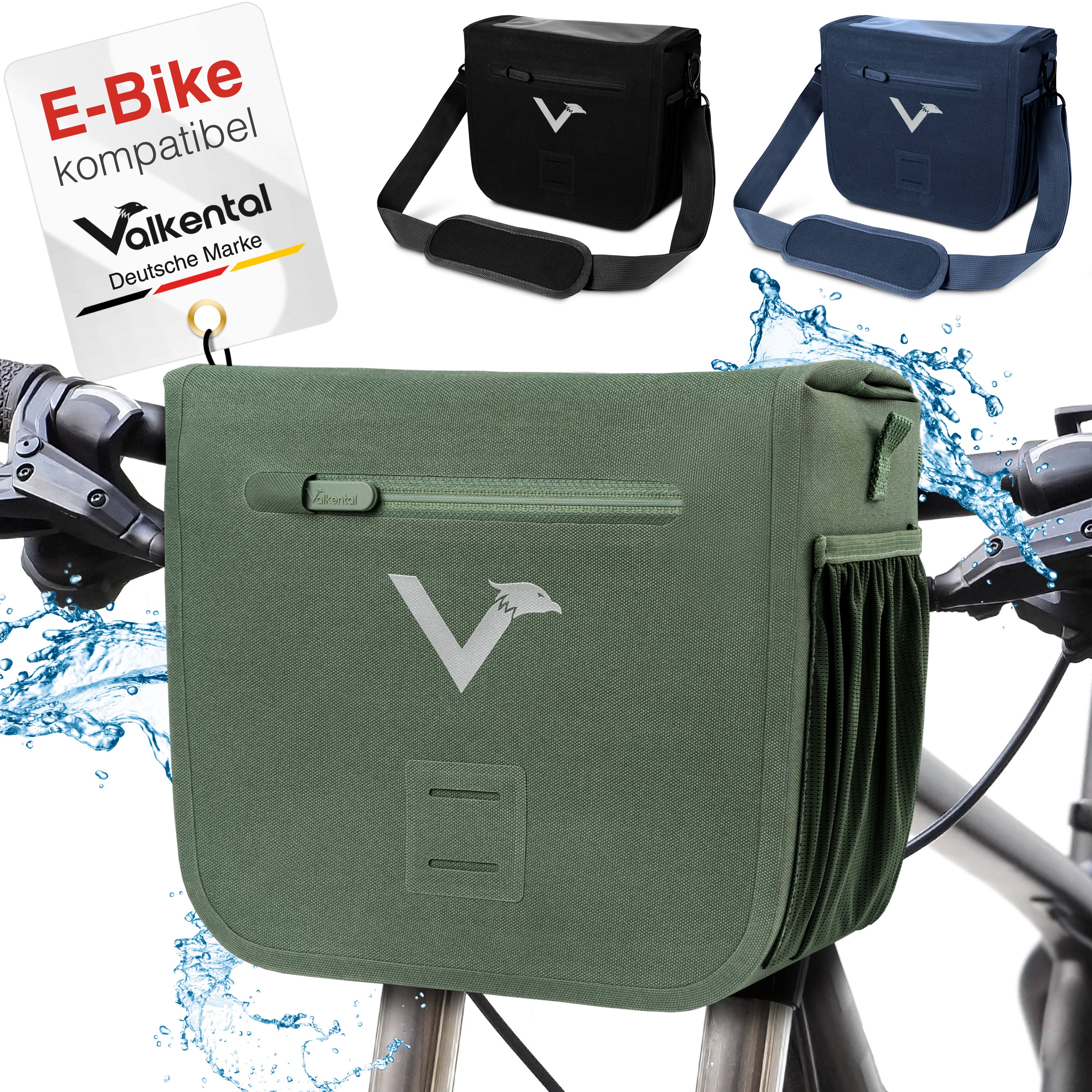 ELAYARD Fahrrad Lenkertasche Wasserdicht - Praktische Fronttasche Für Mountainbike & Citybike