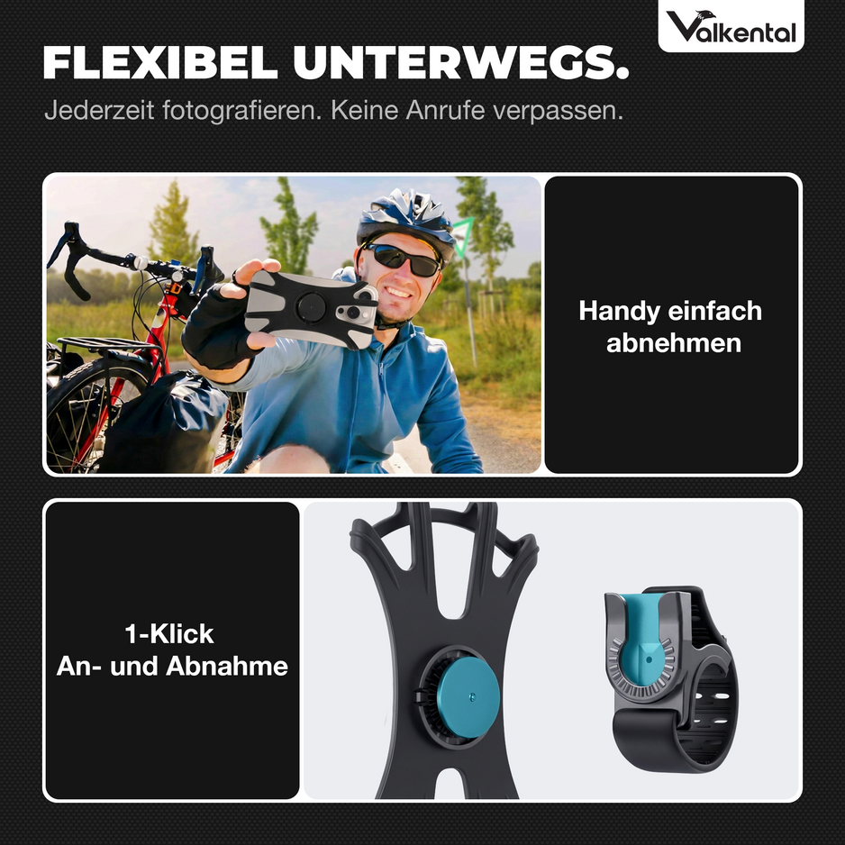 valkental - fahrrad handyhalterung Handyhalterung Fahrrad: EasyFix schnell montiert | Valkental – VALKENTAL.com