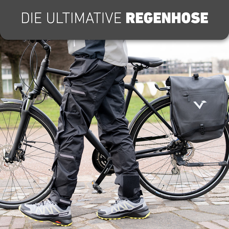 fahrradbekleidung regenhose Wasserdichte Regenhose für trockenes Radfahren | Valkental – VALKENTAL.com