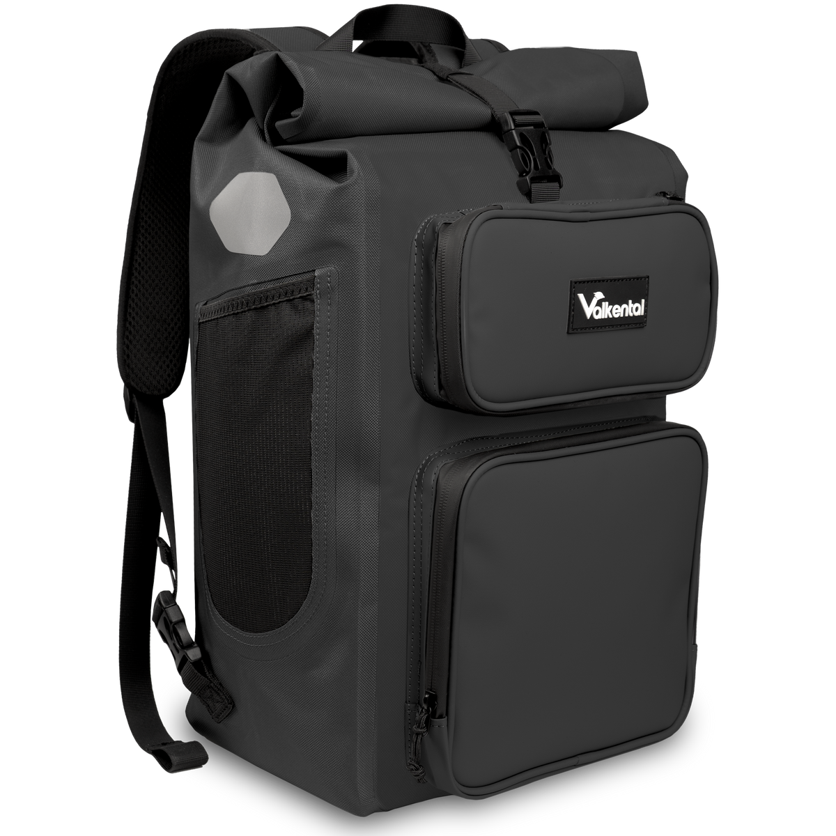 Valkental Gepäckträgertasche Gepäckträgertasche 2in1 Fahrradtasche mit Rucksackfunktion UrbanX (mit Rucksackfunktion und abschließbarer Halterung), 100 % wasserdicht & reflektierend, 28 L