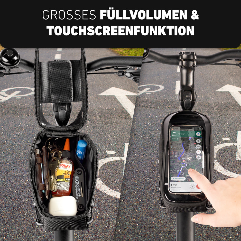 fahrradtasche mittelrohr Oberrohrtasche Fahrrad: Frame Bag mit Adapter | Valkental – VALKENTAL.com