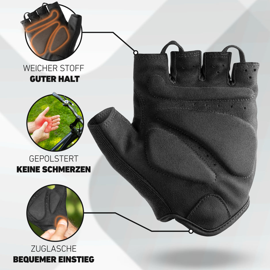 valkental fahrradhandschuhe Kurzer Fahrradhandschuh - gepolstert und griffig – VALKENTAL.com