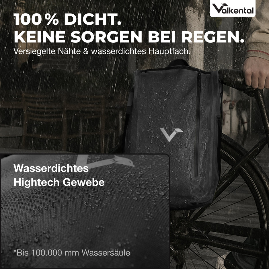 valkental fahrradtasche 2 in 1 Fahrradtasche mit Rucksackfunktion – UrbanX | Valkental – VALKENTAL.com