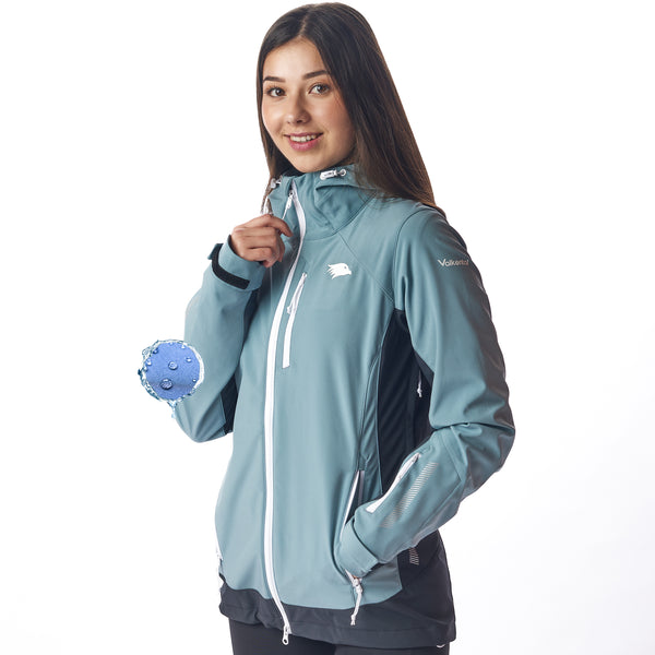 Funktionale reflektierende Softshelljacke für Outdooraktivitäten