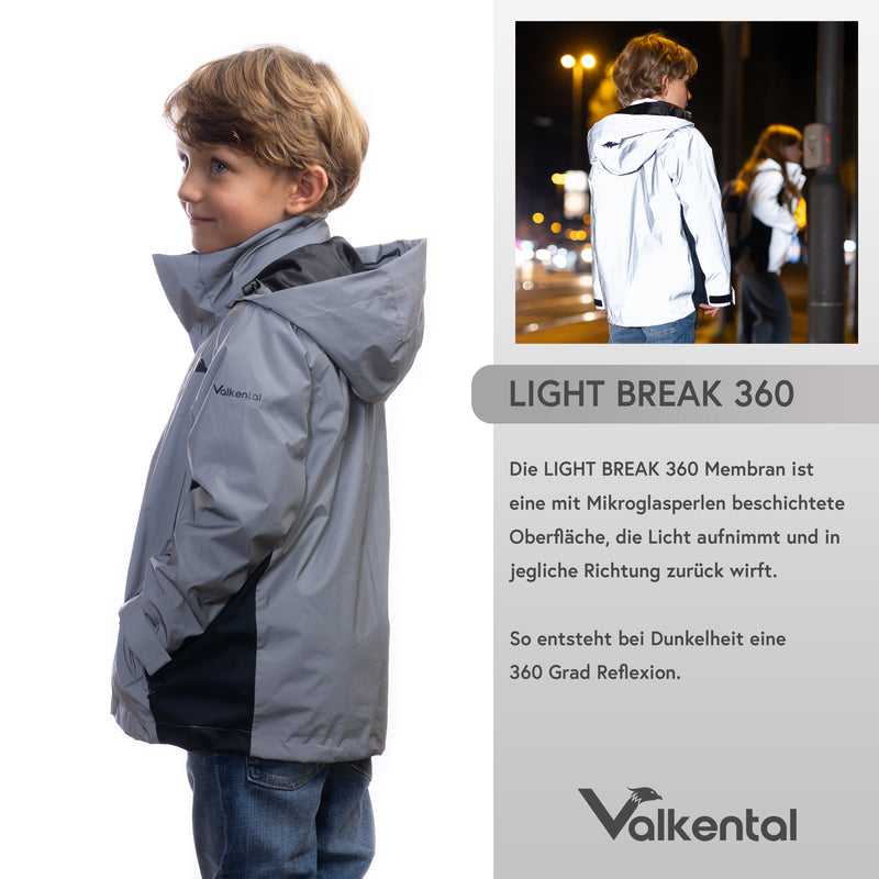 3in1 Smart Jacket - Reflektierende Jacke mit Fleece Zipp-In für Jungen &  Mädchen