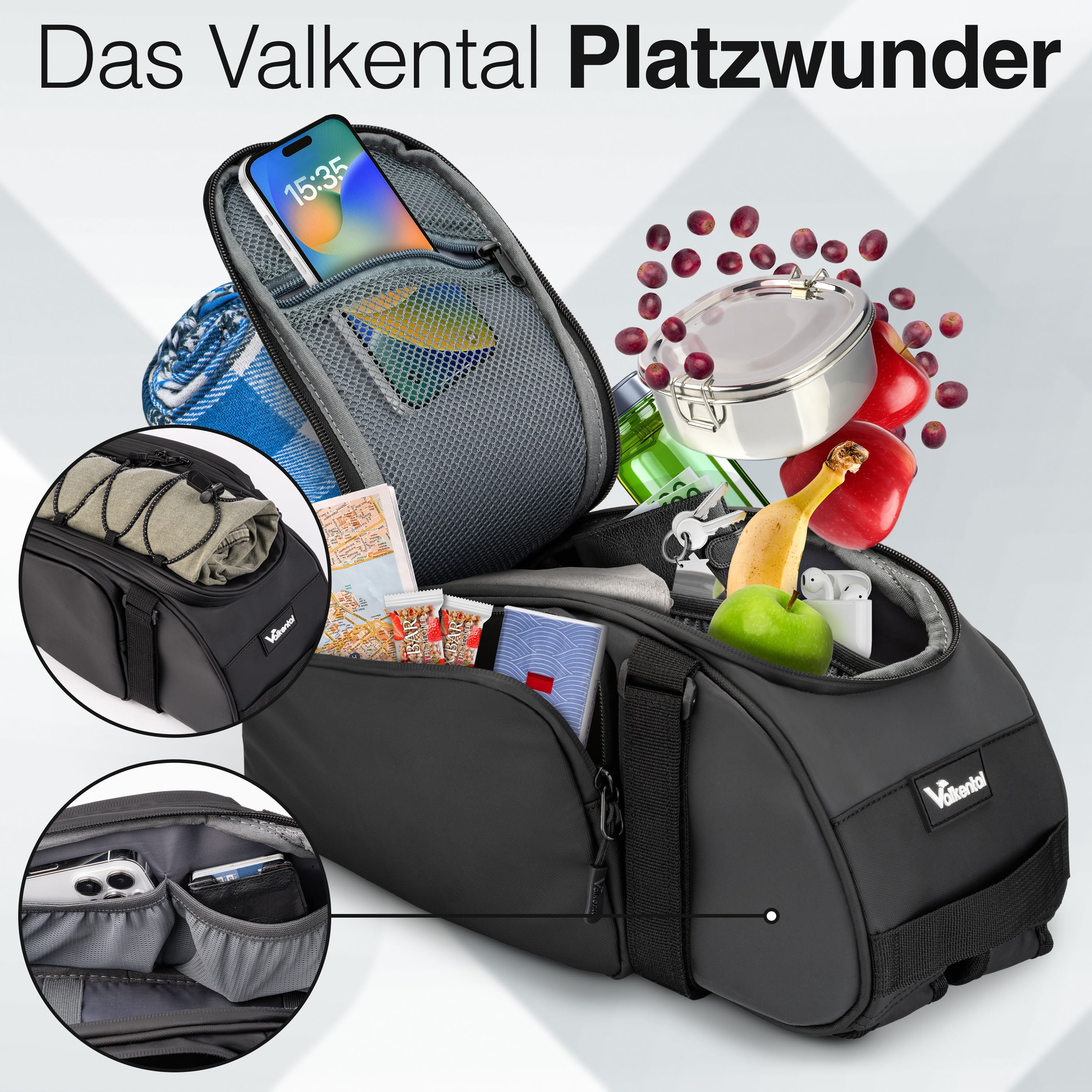Gepäckträgertasche Rucksack – entdecke die Trunk Bag von Valkental ...