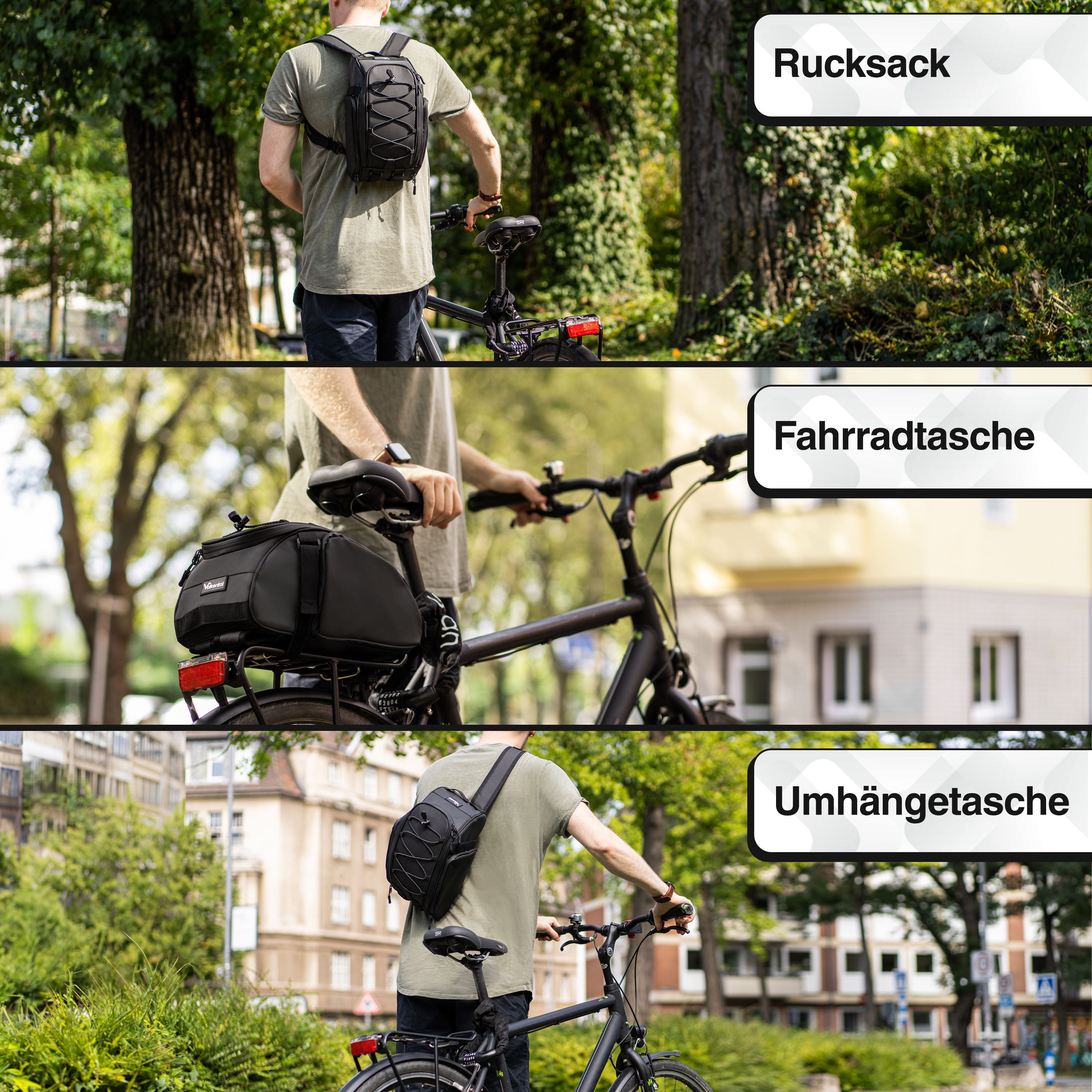 Gepäckträgertasche Rucksack – entdecke die Trunk Bag von Valkental ...