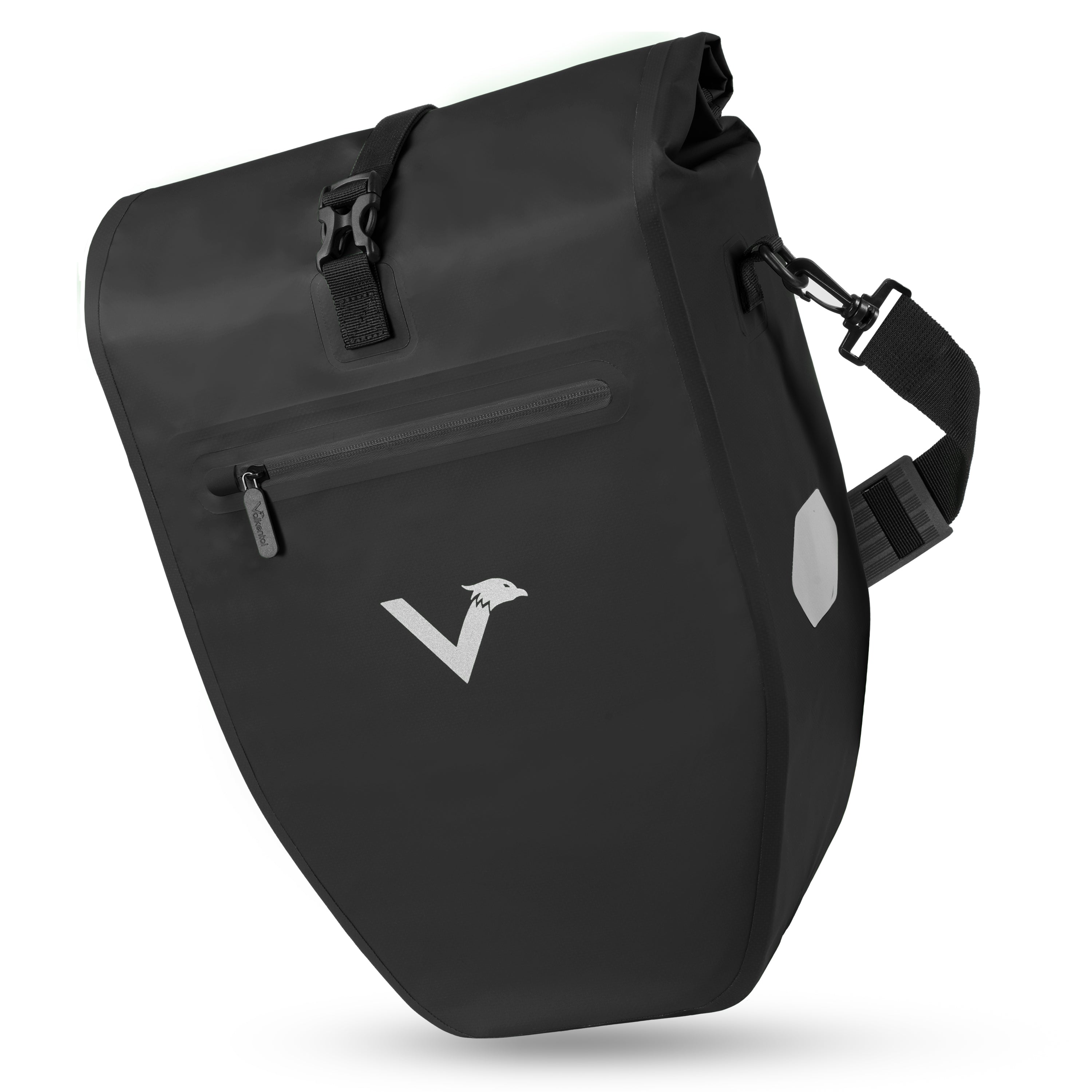 Valkental Grande Sacoche De Porte-Bagages Étanché 28L - Sacoche Vélo Réfléchissante Avec Sangle De Transport