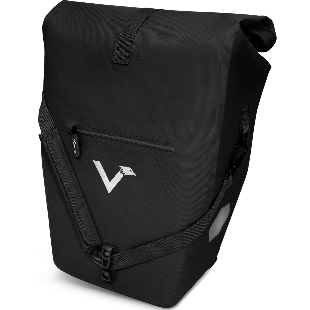 Valkental Fahrradtasche Gepäckträgertasche mit Umhängeschlauf, 2in1 wasserdicht, mit Rolltop Verschluss & Laptopfach 28L