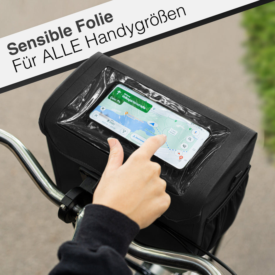 lenkertasche mit sichtfenster Front Pack: Robuste wasserdichte Lenkertasche | Valkental – VALKENTAL.com