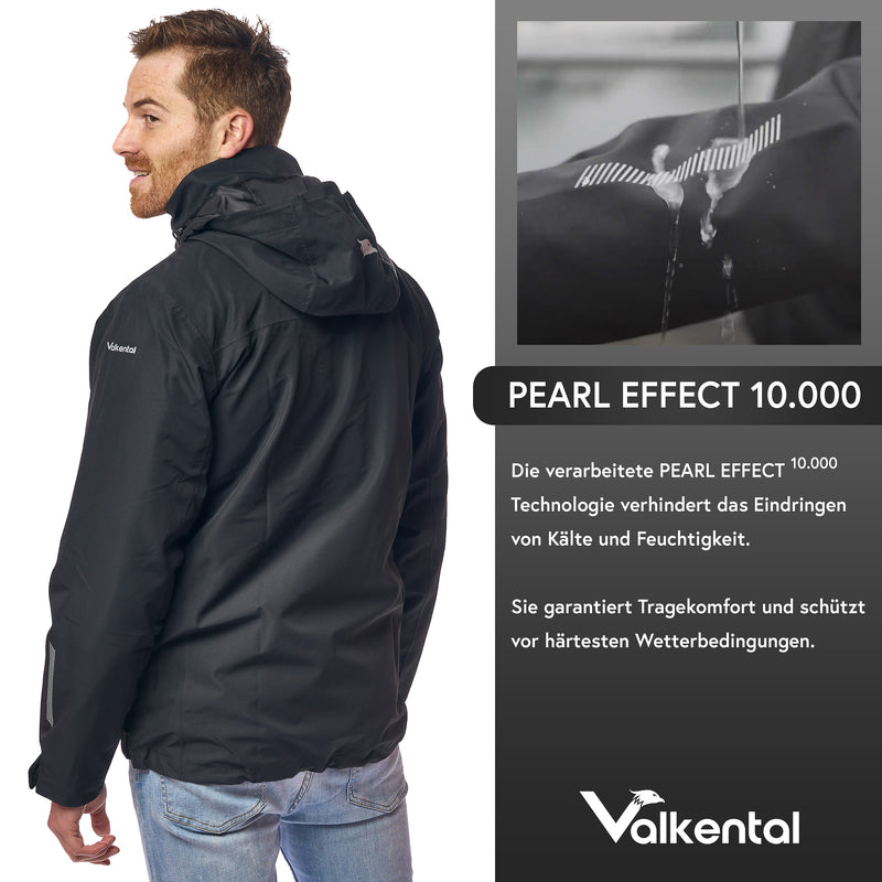 3in1 Smart Jacket - Wasserdichte Jacke mit Fleece Zipp-In - Herren